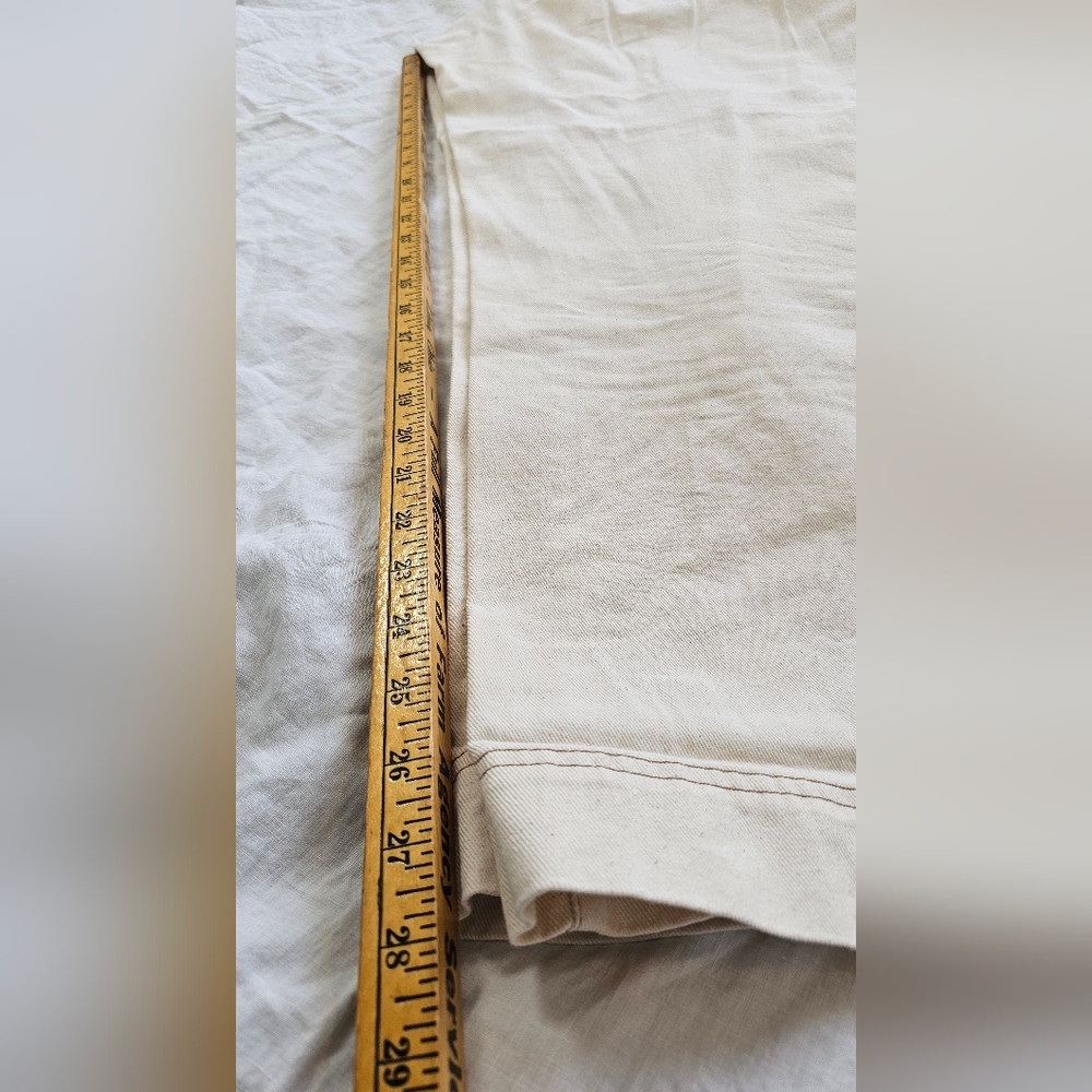 Old Navy Cream Straight Leg Pants - Picture 8 of 9